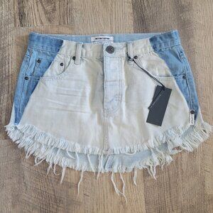 NWT One X One Teaspoon Jean Skirt